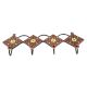 Brown And Yellow Tiny Flower Ceramic Tiles Hooks